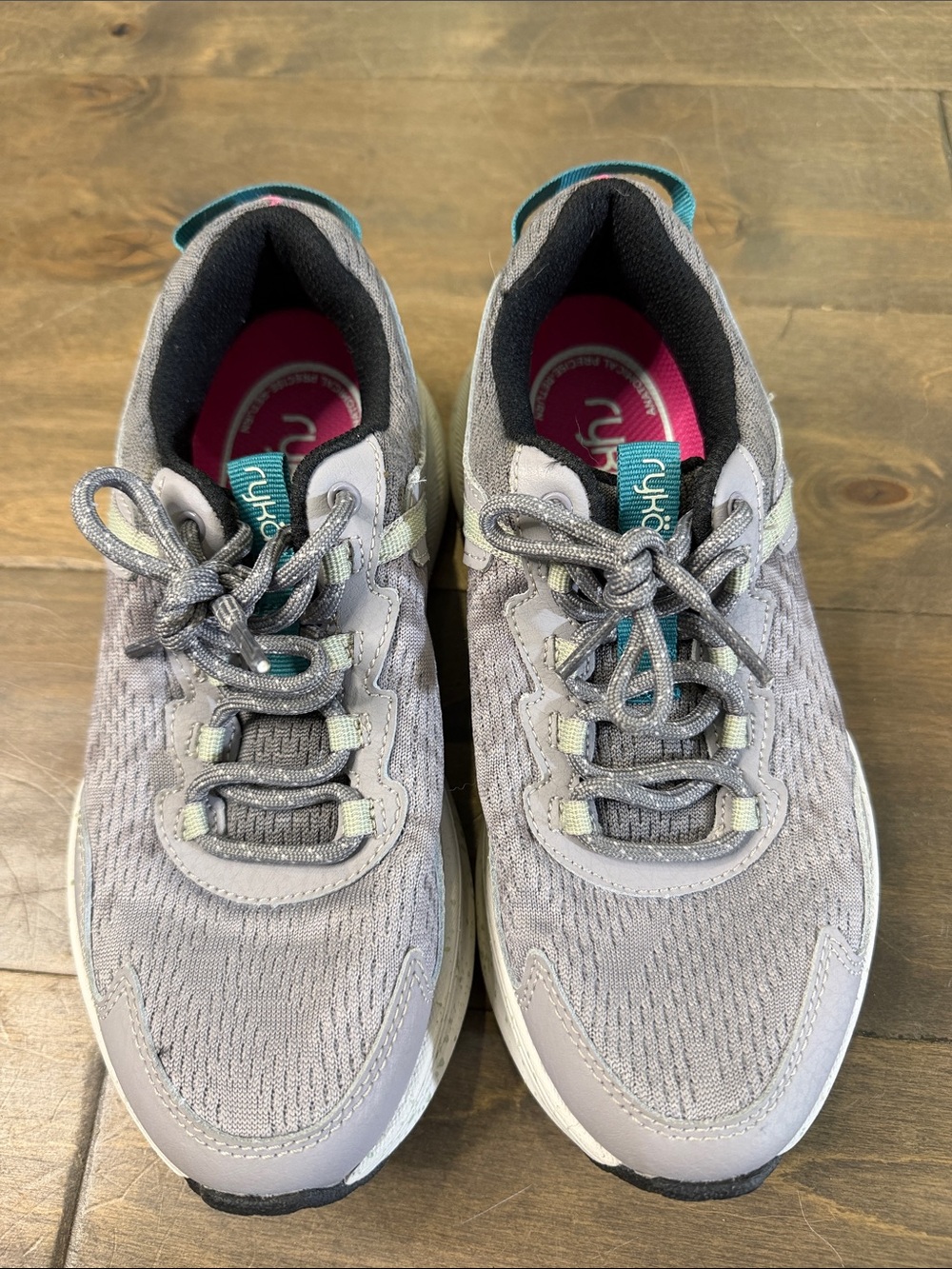 Ryka Gray and Teal Women's Athletic Sneakers